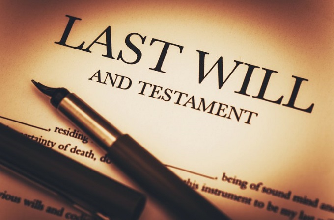 Last Will and Testament Last Will and Testament Document Ready to Sign. Last Will Document and Fountain Pen Closeup Photo.