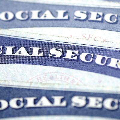 Social Security Cards Symbolizing Benefits for Elderly United Stated